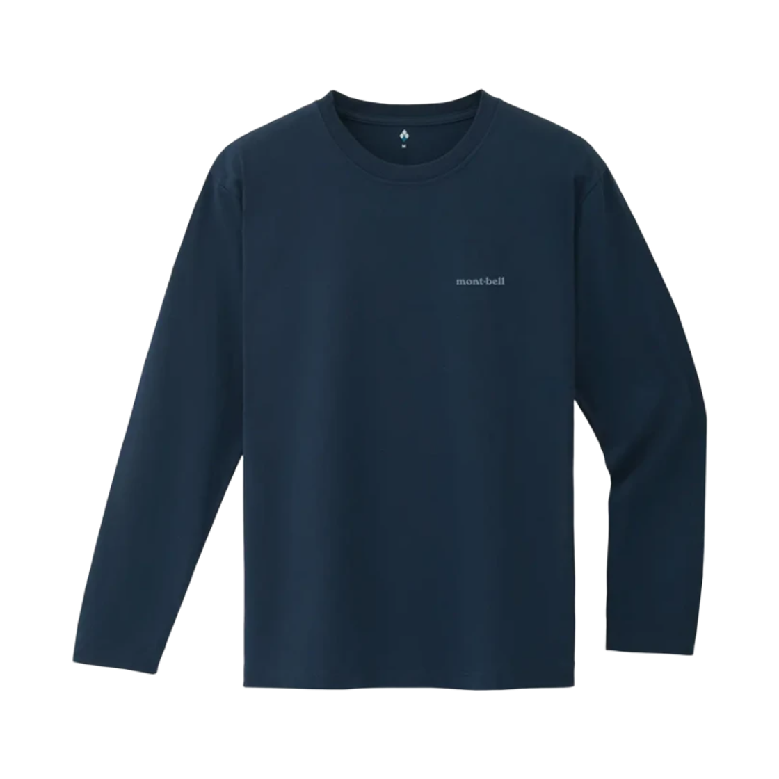 2104794 Montbell Pear Skin Cotton Long Sleeve T-Shirt Navy