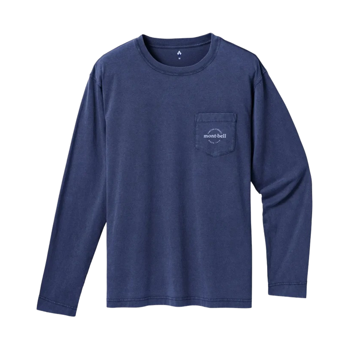 2104798 Montbell Washed Out Cotton Long Sleeve T-Shirt Navy