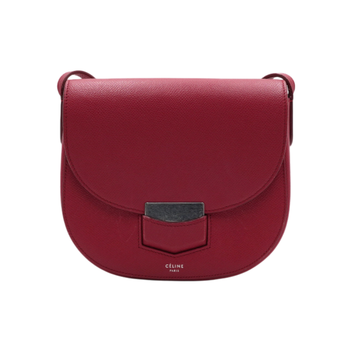 ITP29UC78OGG Celine Red Leather Trotter Crossbody Bag