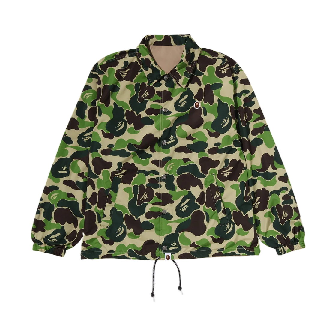 - BAPE ABC Camo Revrsible Coach Jacket Green
