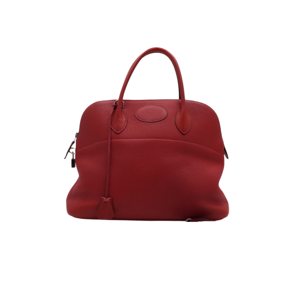 ITWAGEWO862P Hermes Red Leather Bolide 35 Tote Bag