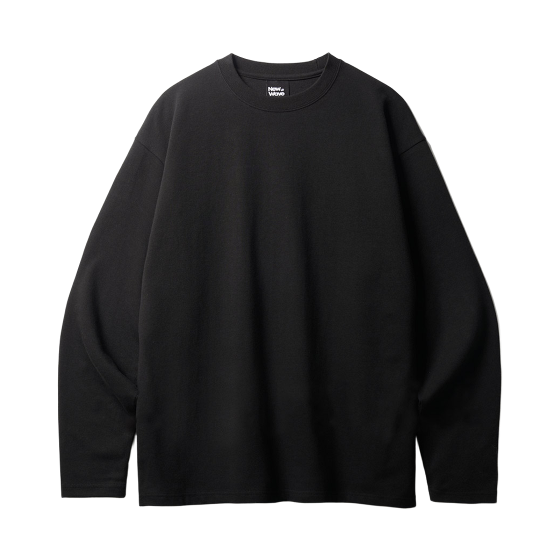 SJLT1445_black_29 FP142 New wave double cotton stack long sleeve t-shirt black SJLT1445