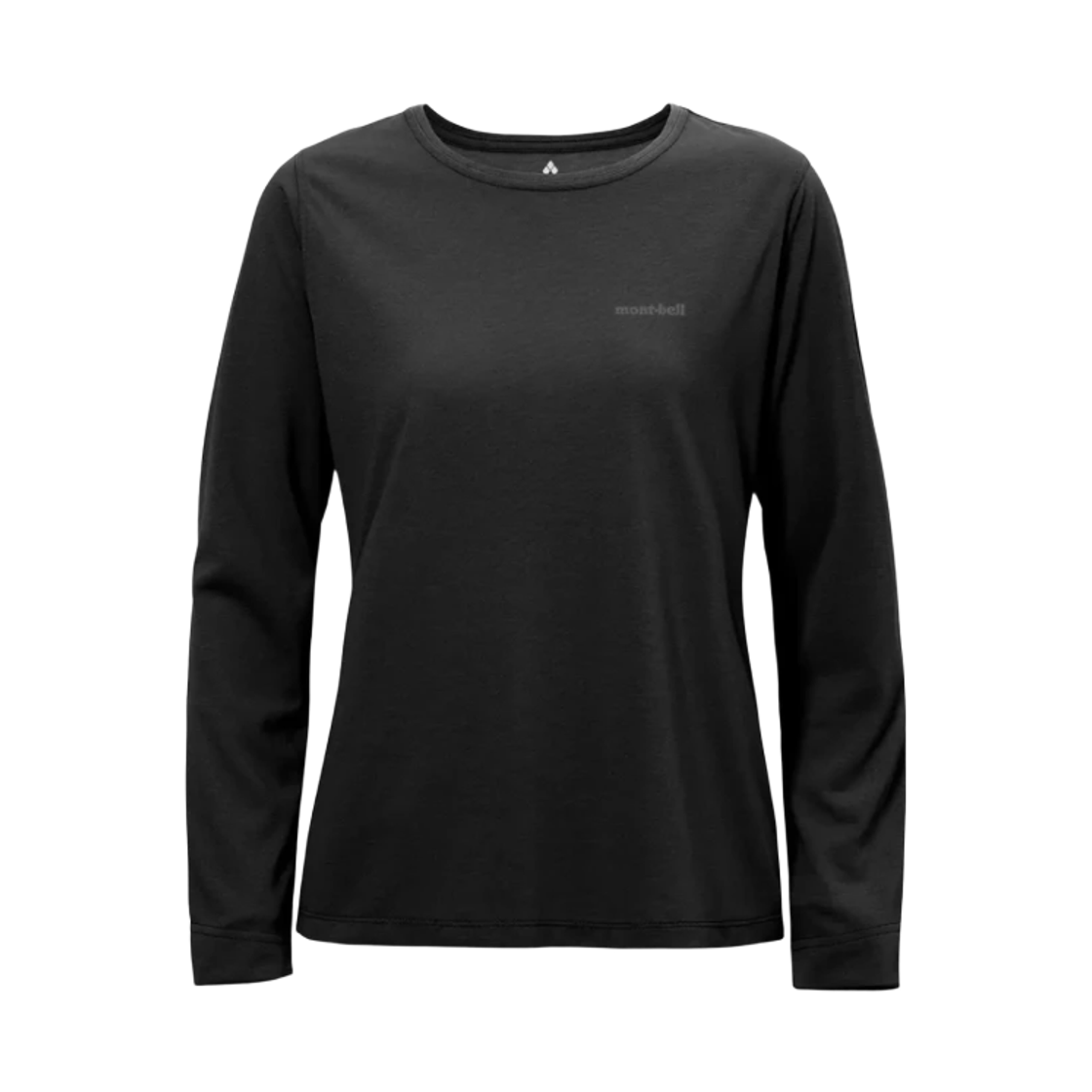 1114696 (W) Montbell Wickron Slim Long Sleeve T-Shirt Black