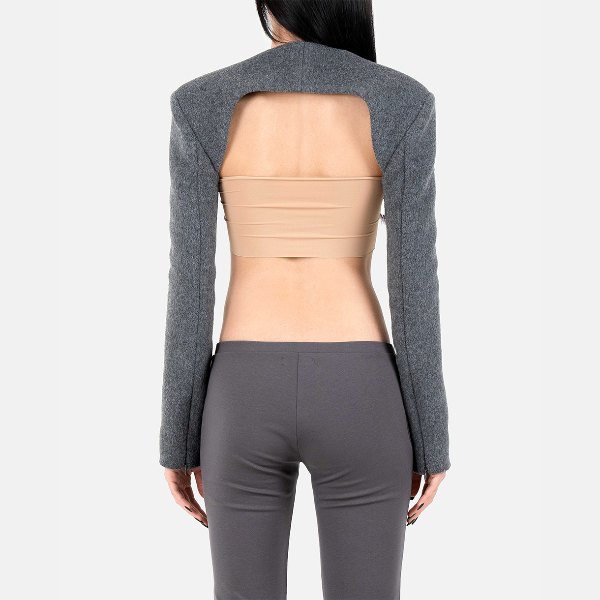 트루엘 울 볼레로 그레이(Trooel Wool Bolero Gray) - 3