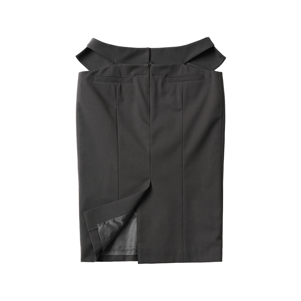 24SPSK5007T-GR Trooel Panty Midi Skirt Dark Grey