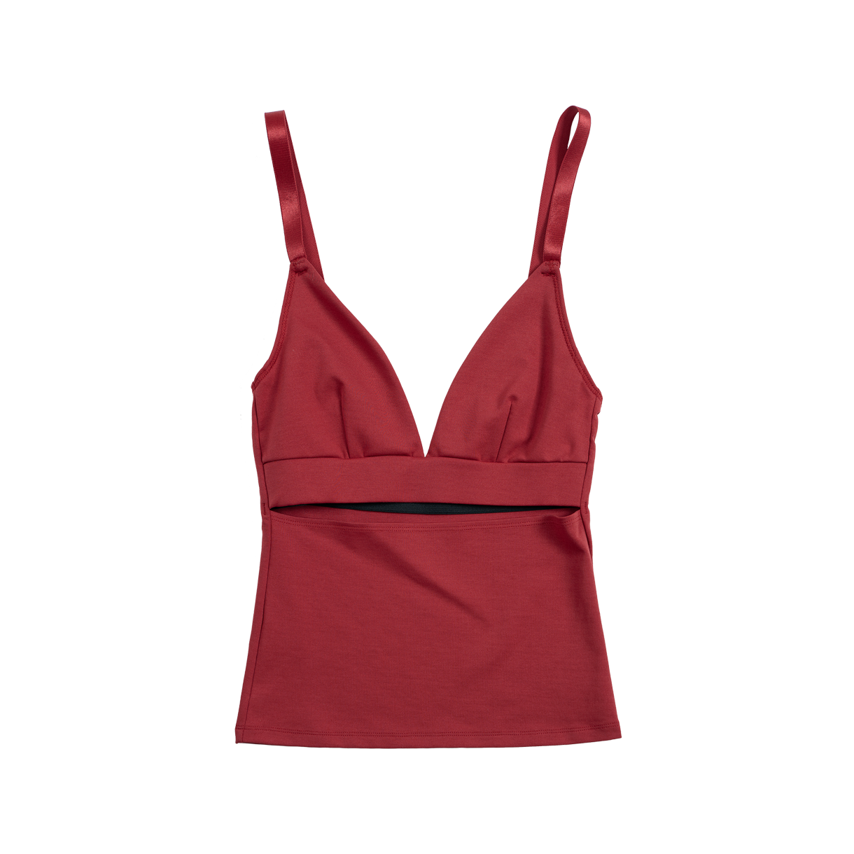 23DCTP4007N-R Trooel Front Slit Bra Top Red