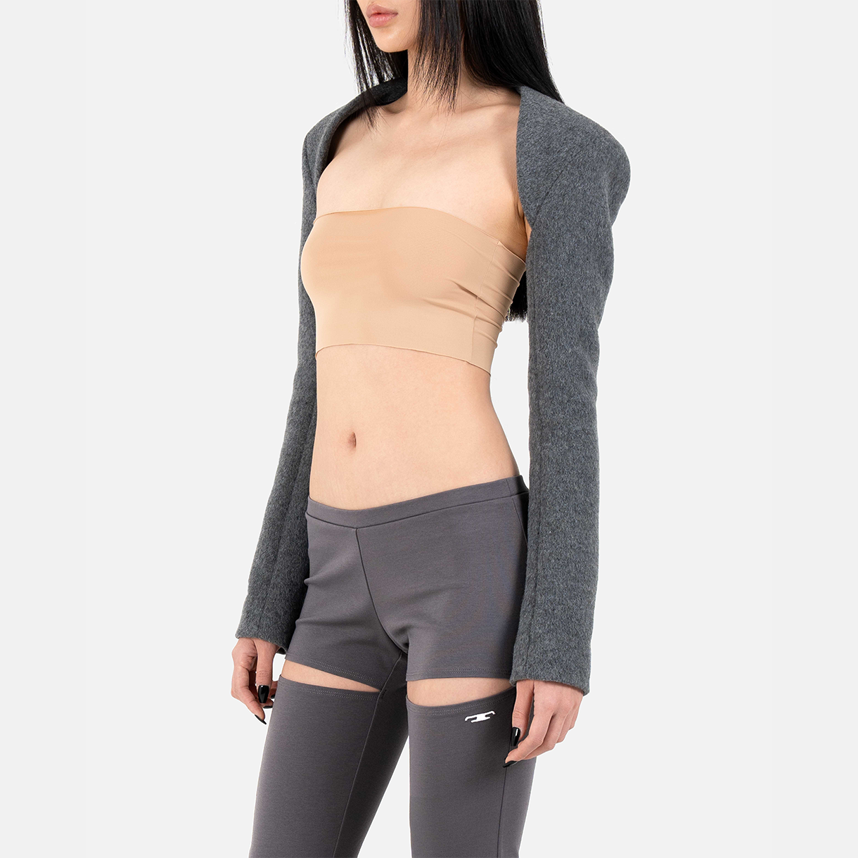 트루엘 울 볼레로 그레이(Trooel Wool Bolero Gray) - 2