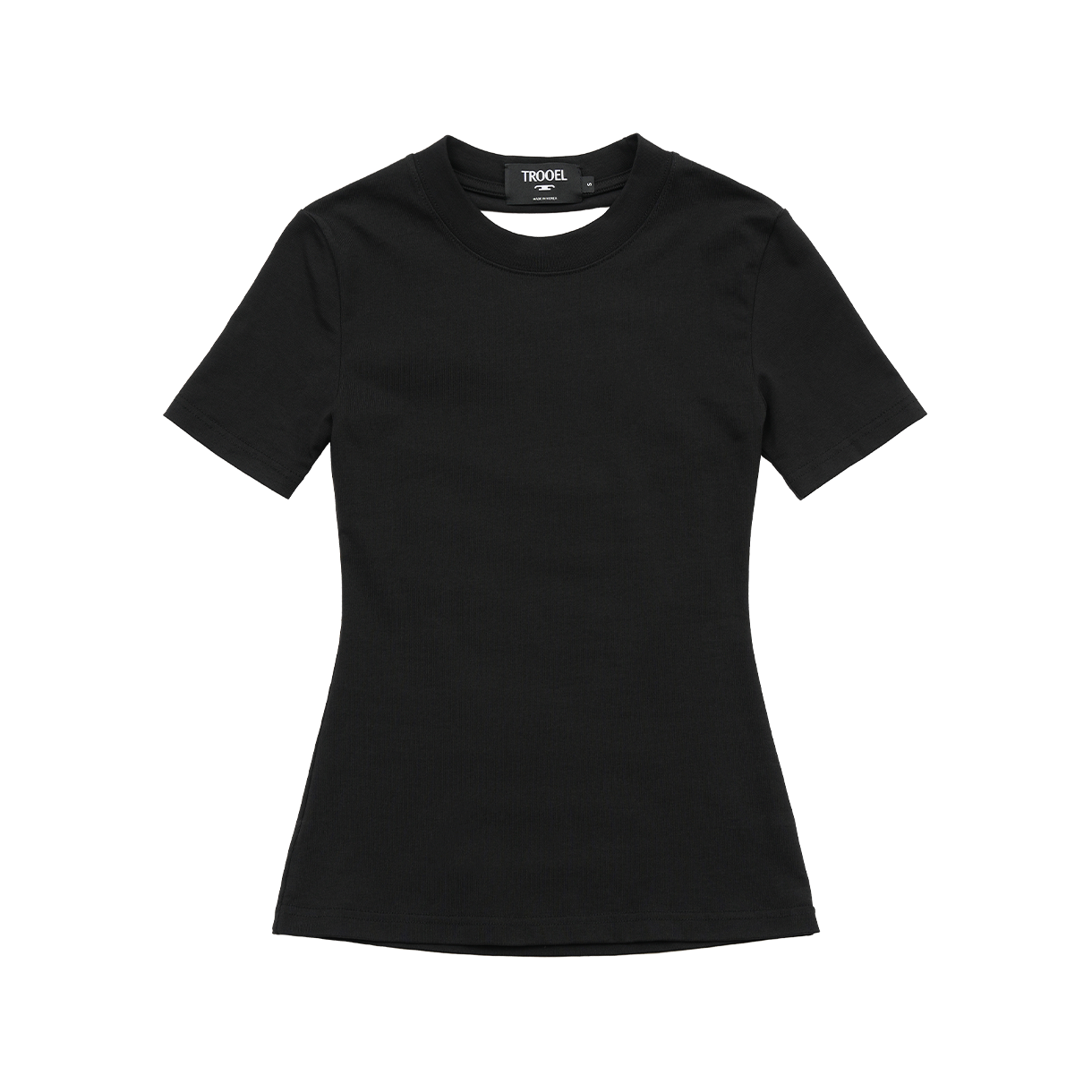 트루엘 컷아웃 인시젼 티셔츠 블랙(Trooel Incision Tee Black) - 2