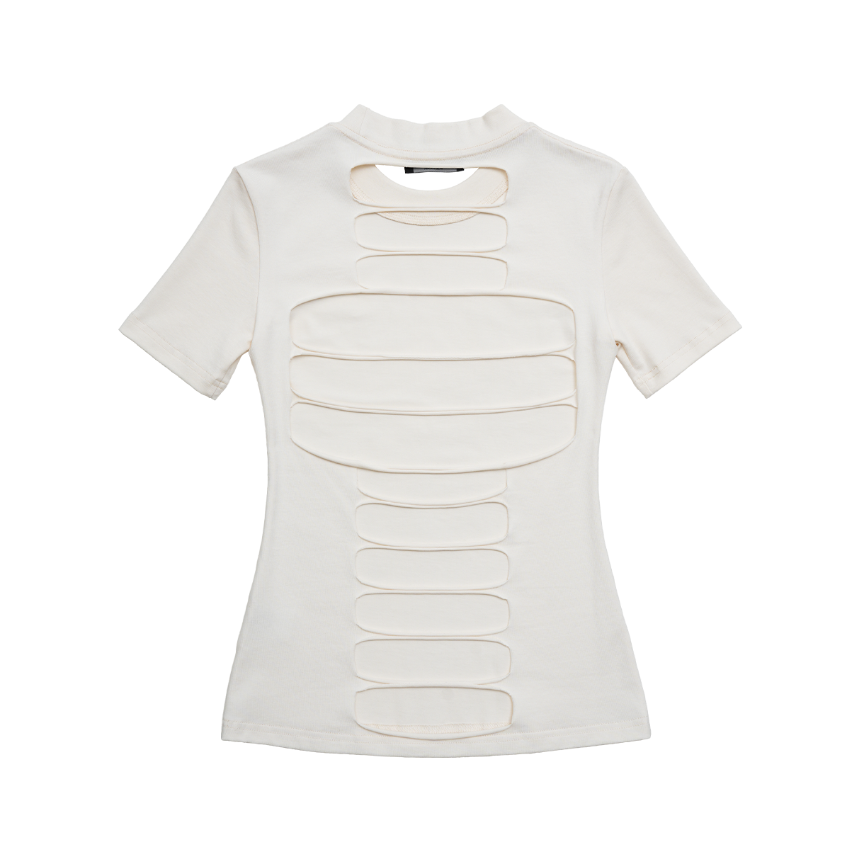 트루엘 컷아웃 인시젼 티셔츠 화이트(Trooel Incision Tee White)