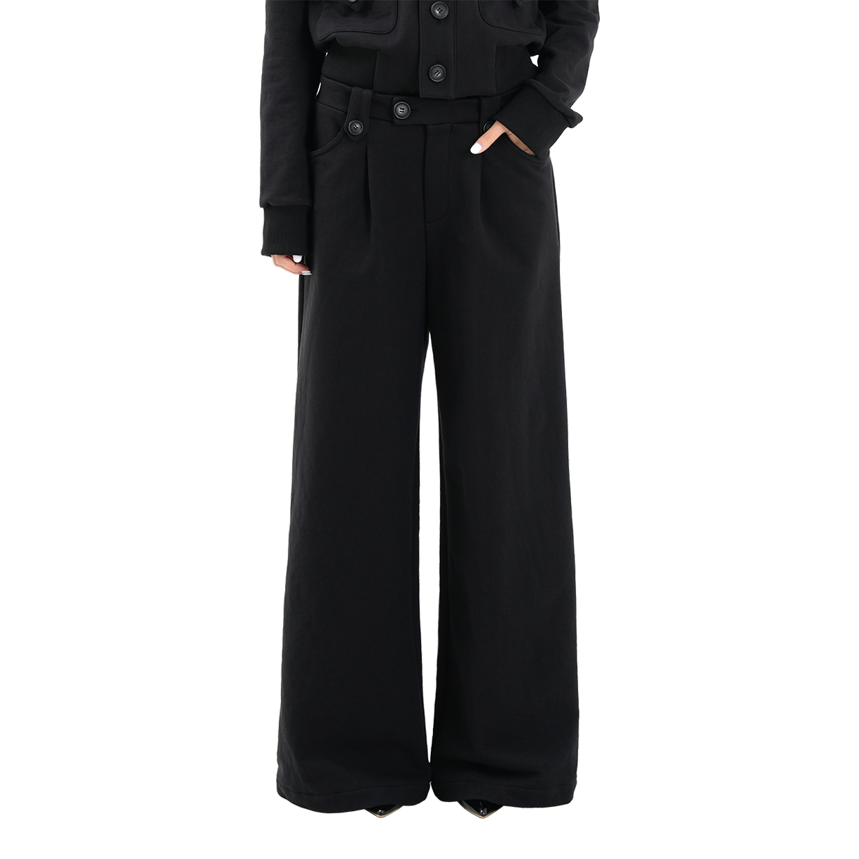 더이너스 테일러드 디테일 스웨트 팬츠 블랙(The Innrs The Tailored-Detail Sweatpants Black) - 3