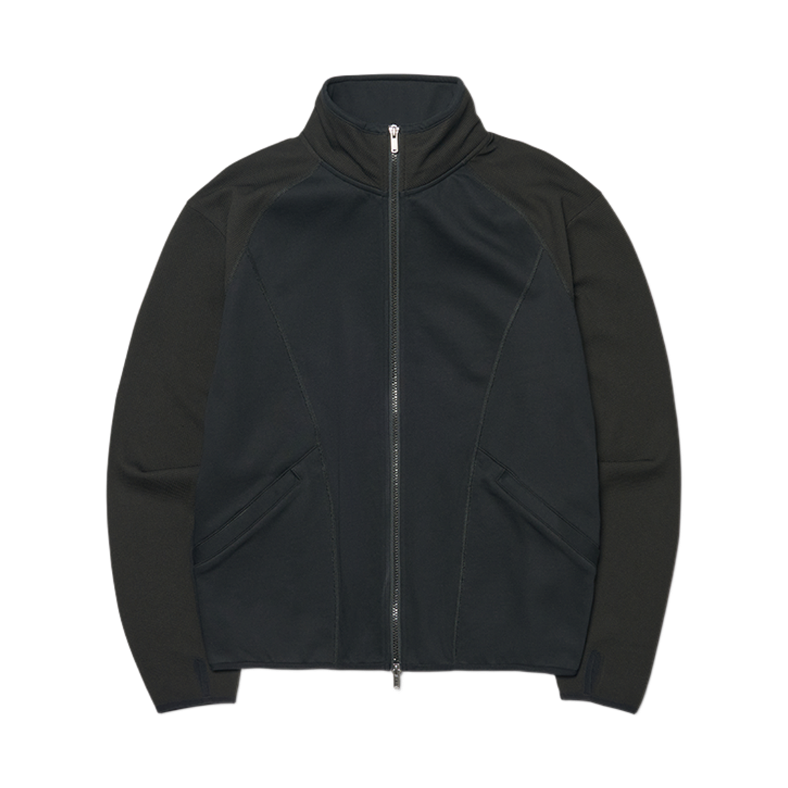 노매뉴얼 C.L 와플 저지 블랙(NOMANUAL C.L Waffle Jersey Black)