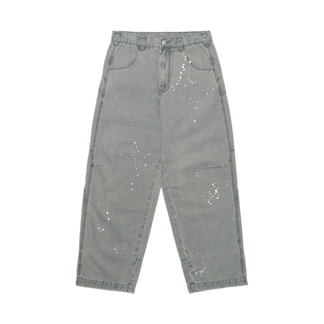 NMWF62PT09WGY NOMANUAL Painted Work Pants Washed Gray