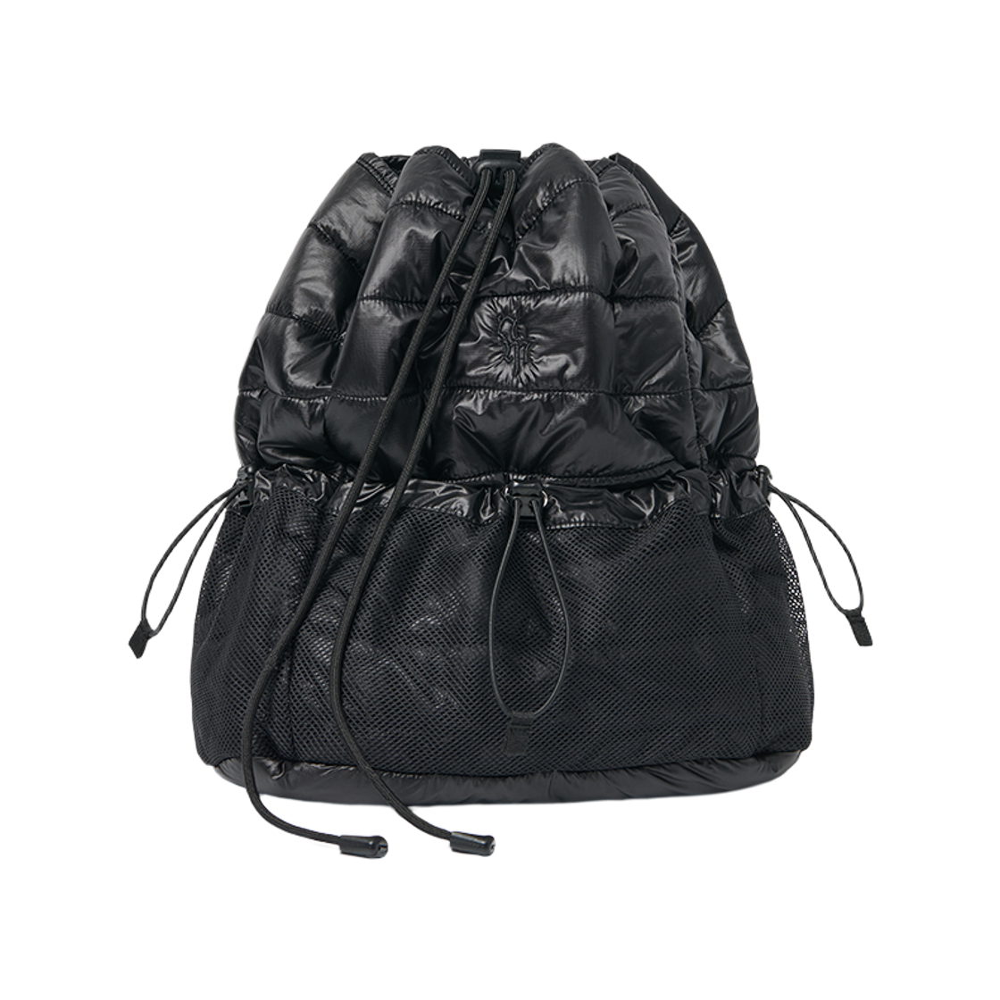 NMWF62BG04BLK NOMANUAL Puffer String Bag Black