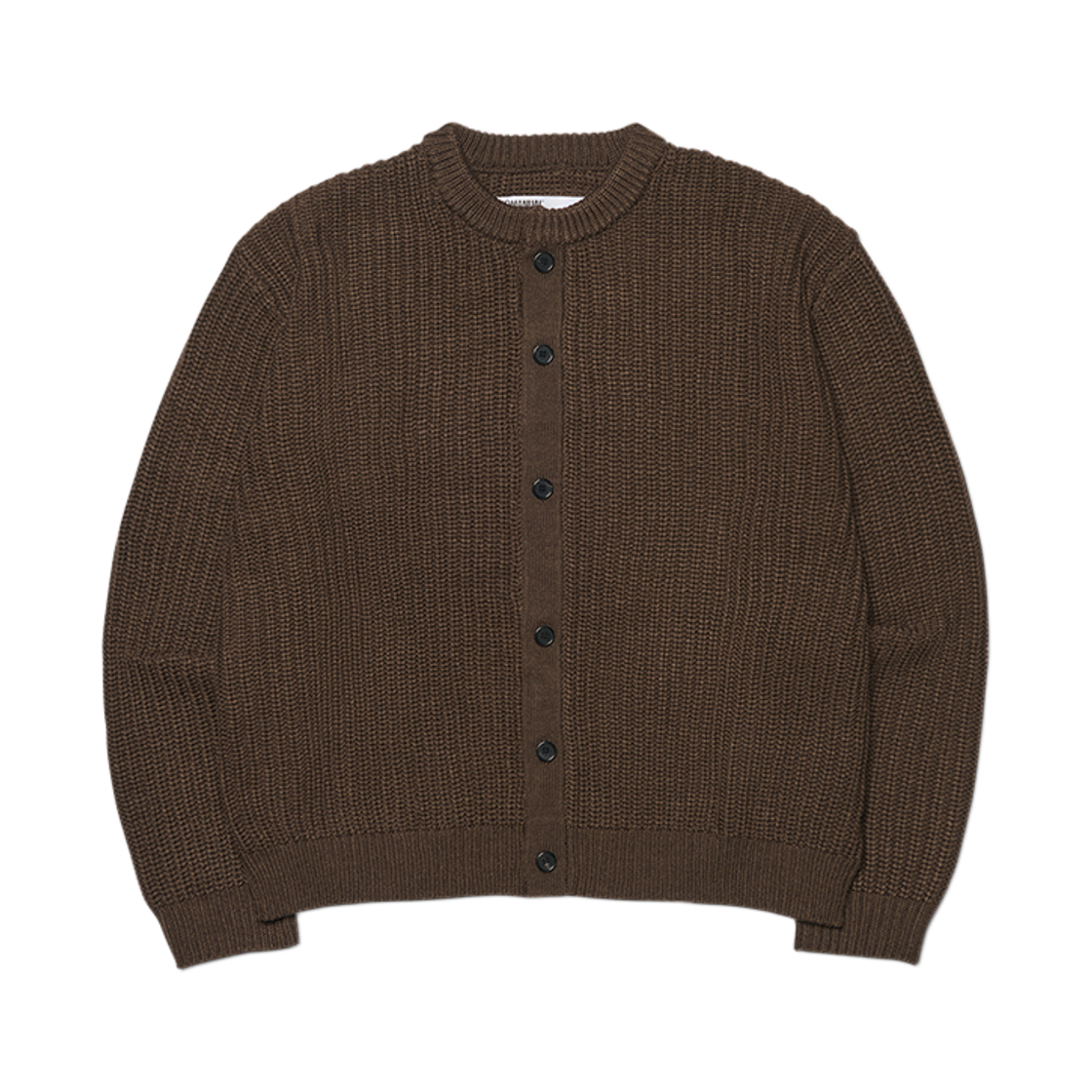 NMWF62KT04BRW NOMANUAL Ease Round Neck Cardigan Brown