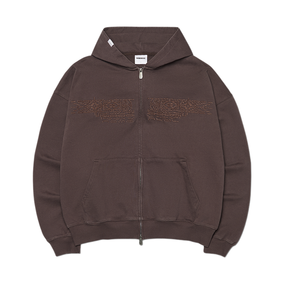 NMWF62HD03WPP NOMANUAL D.P Hooded Zip-Up Washed Purple