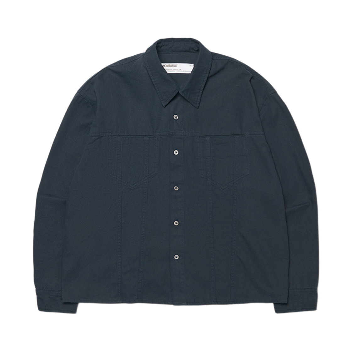 NMWF62SH02DNY NOMANUAL M.L Crop Shirt Dark Navy