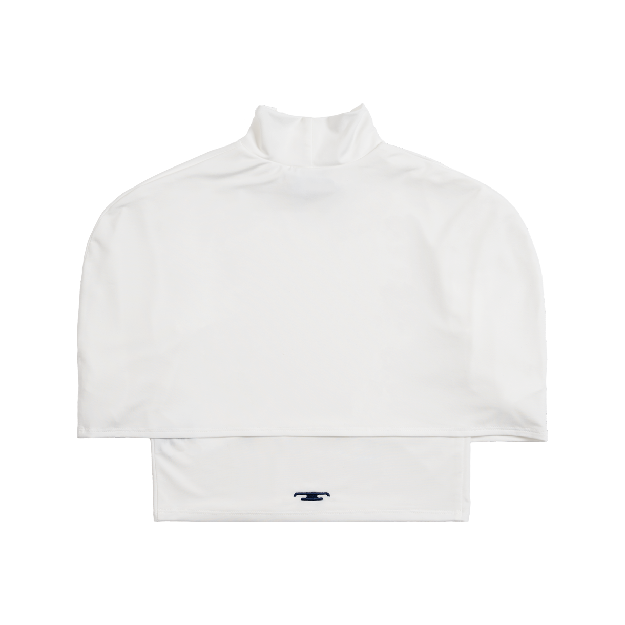 트루엘 오페이크 하이넥 케이프 탑 화이트(Trooel Opaque High Neck Cape Top White) - 2