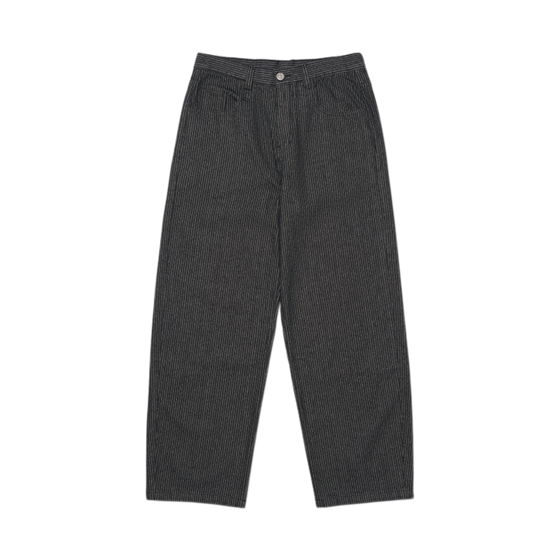 NMWF62PT04BLK NOMANUAL NM Stripe Curved Denim Pants Black