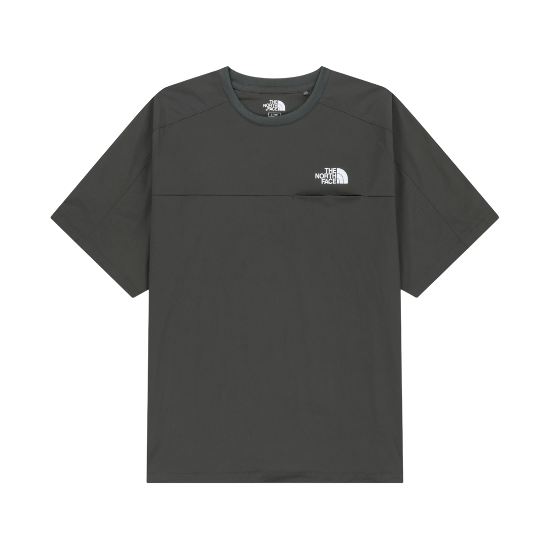 NT7US29K The North Face Ice Run Pocket S/S R/Tee DGY