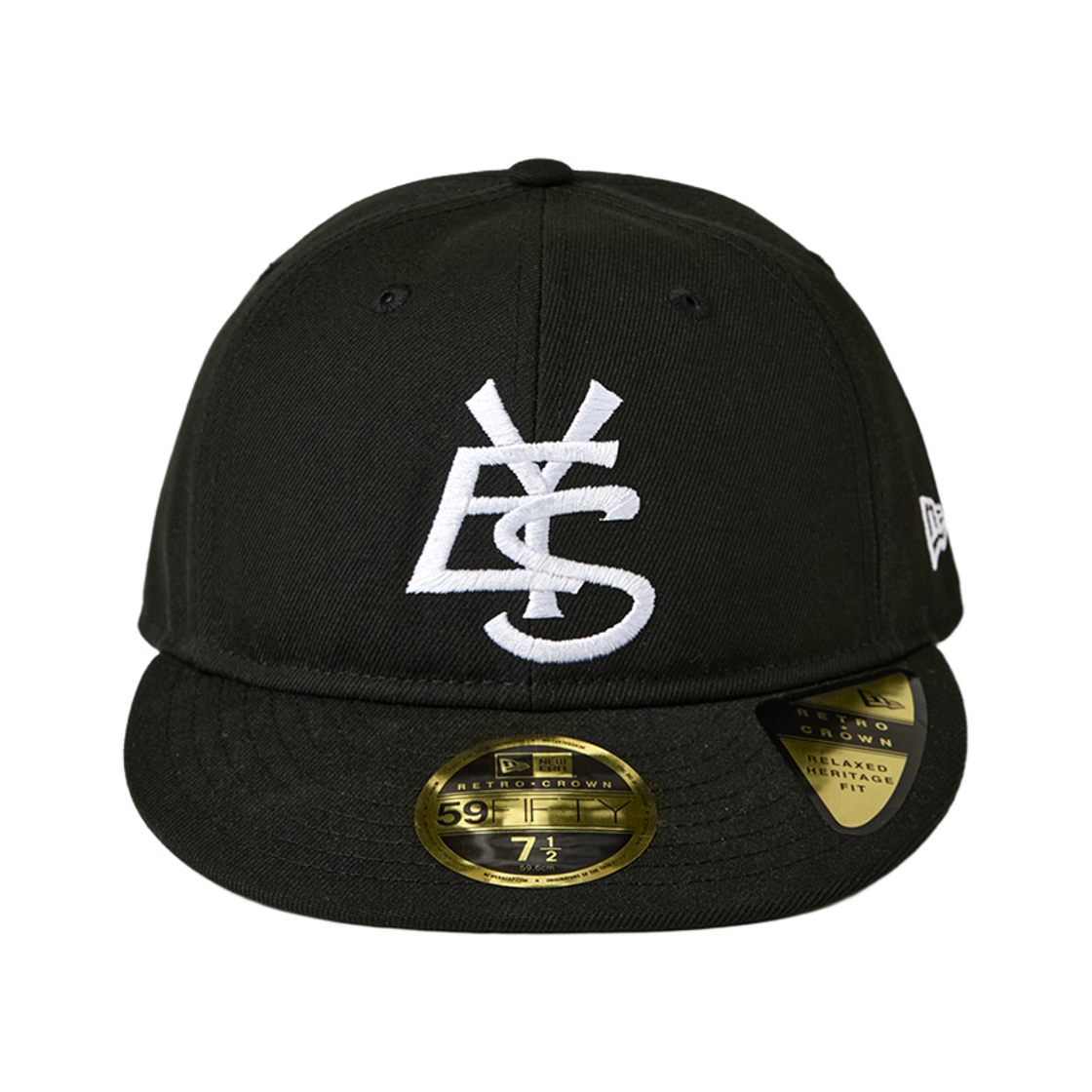 예스아이씨 레트로크라운 59피프티 예스 참 캡 블랙(YESEYESEE RC5950 Y.E.S Charm Cap Black) - 3