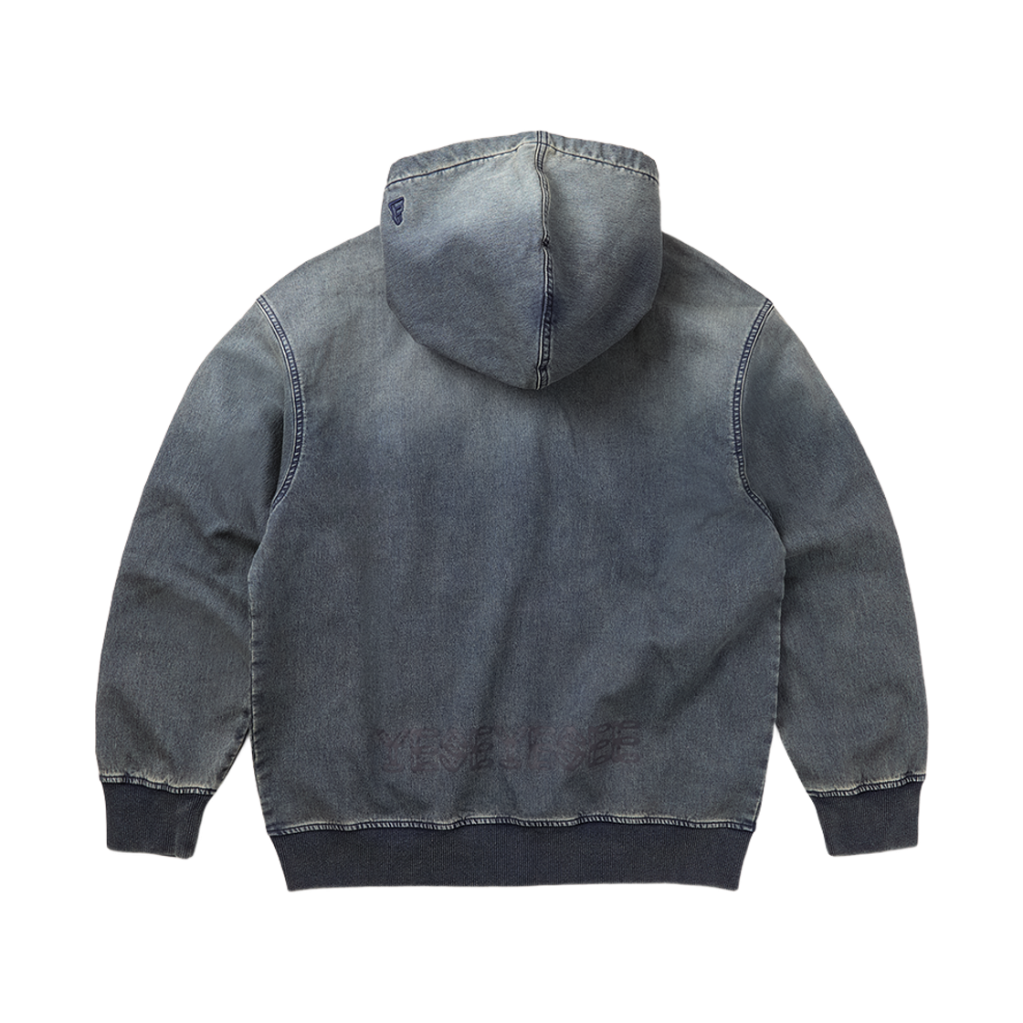 예스아이씨 X 뉴에라 워시드 집업 후디 인디고(YESEYESEE X NEWERA Washed Zip up Hoodie Indigo) - 2