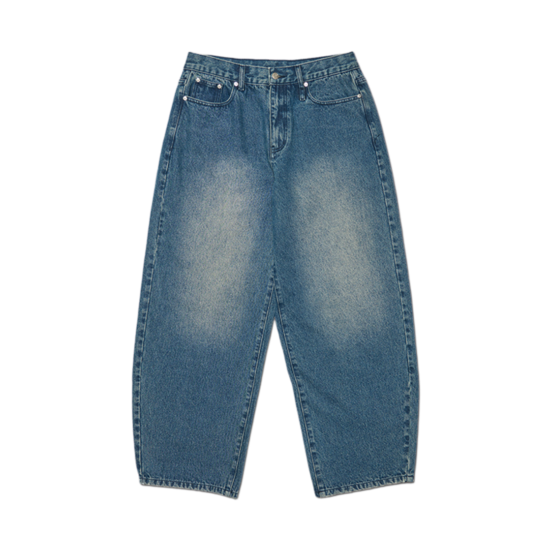 NMWF62DP03WNV NOMANUAL Basic Washed Denim Pants Washed Navy