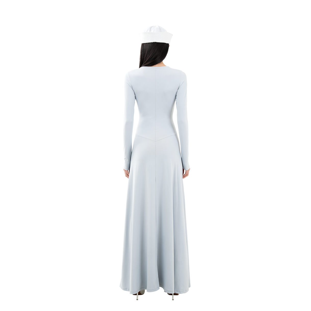 더이너스 V컷 맥시 드레스 실버 블루(The Innrs The V Maxi Dress Silver Blue) - 3