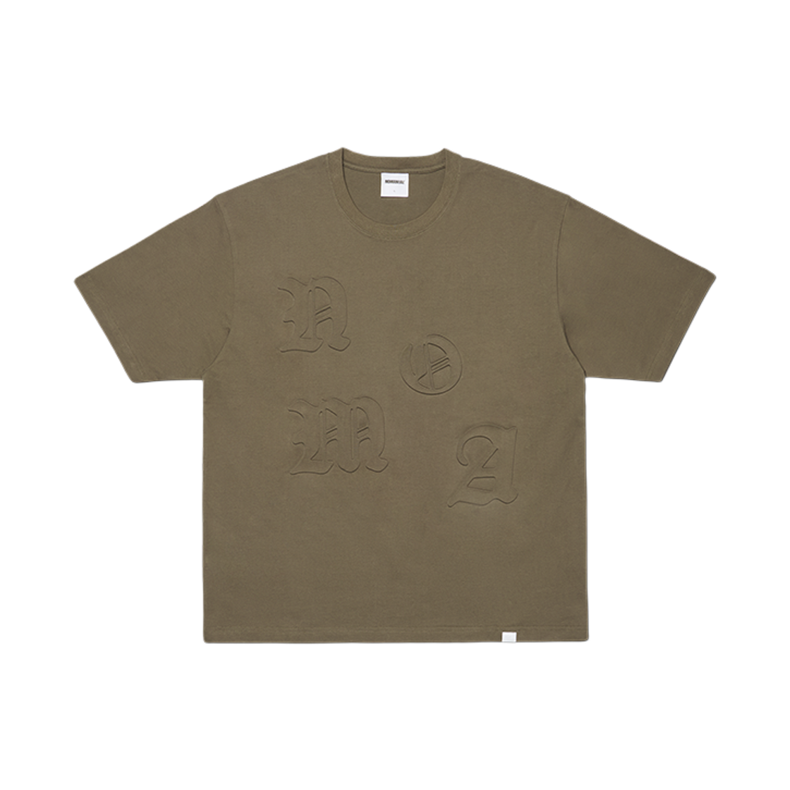 NMWF62TS03BRW NOMANUAL NM Embossed T-Shirt Brown