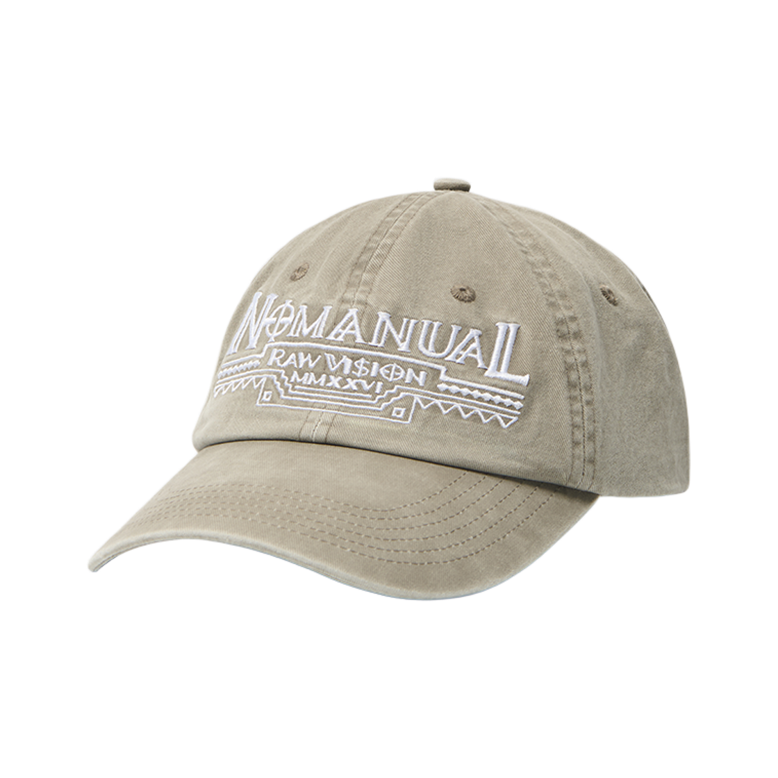 NMWF62HG12WBE NOMANUAL NM Washed Aztec Ball Cap Washed Beige