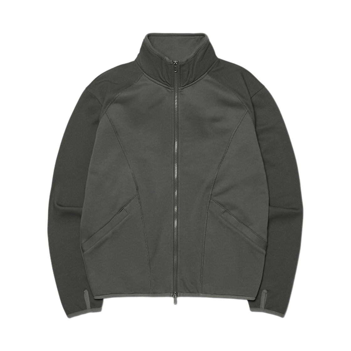 노매뉴얼 C.L 와플 저지 차콜(NOMANUAL C.L Waffle Jersey Charcoal)