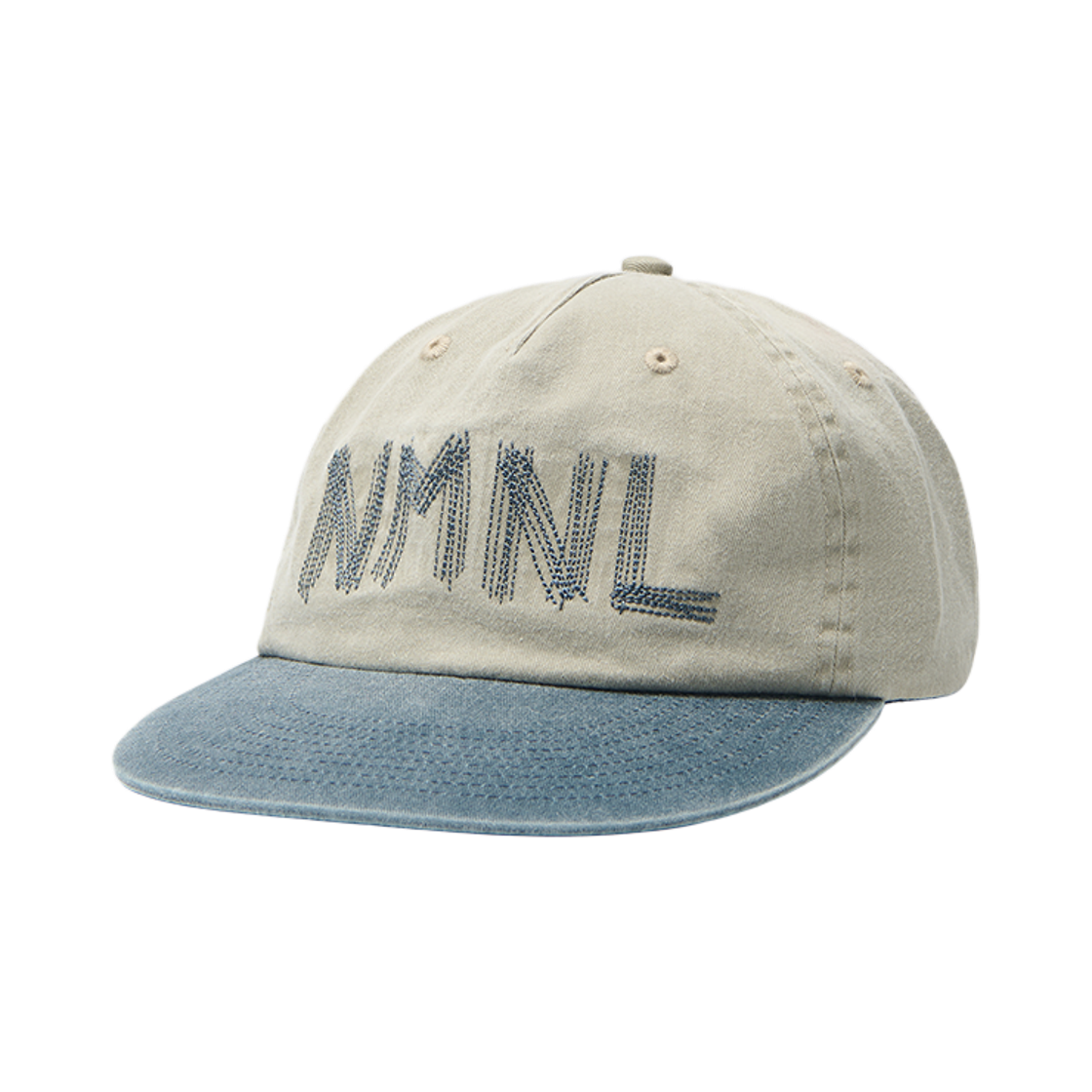NMWF62HG13WBL NOMANUAL Doodle Stitch Cap Washed Blue