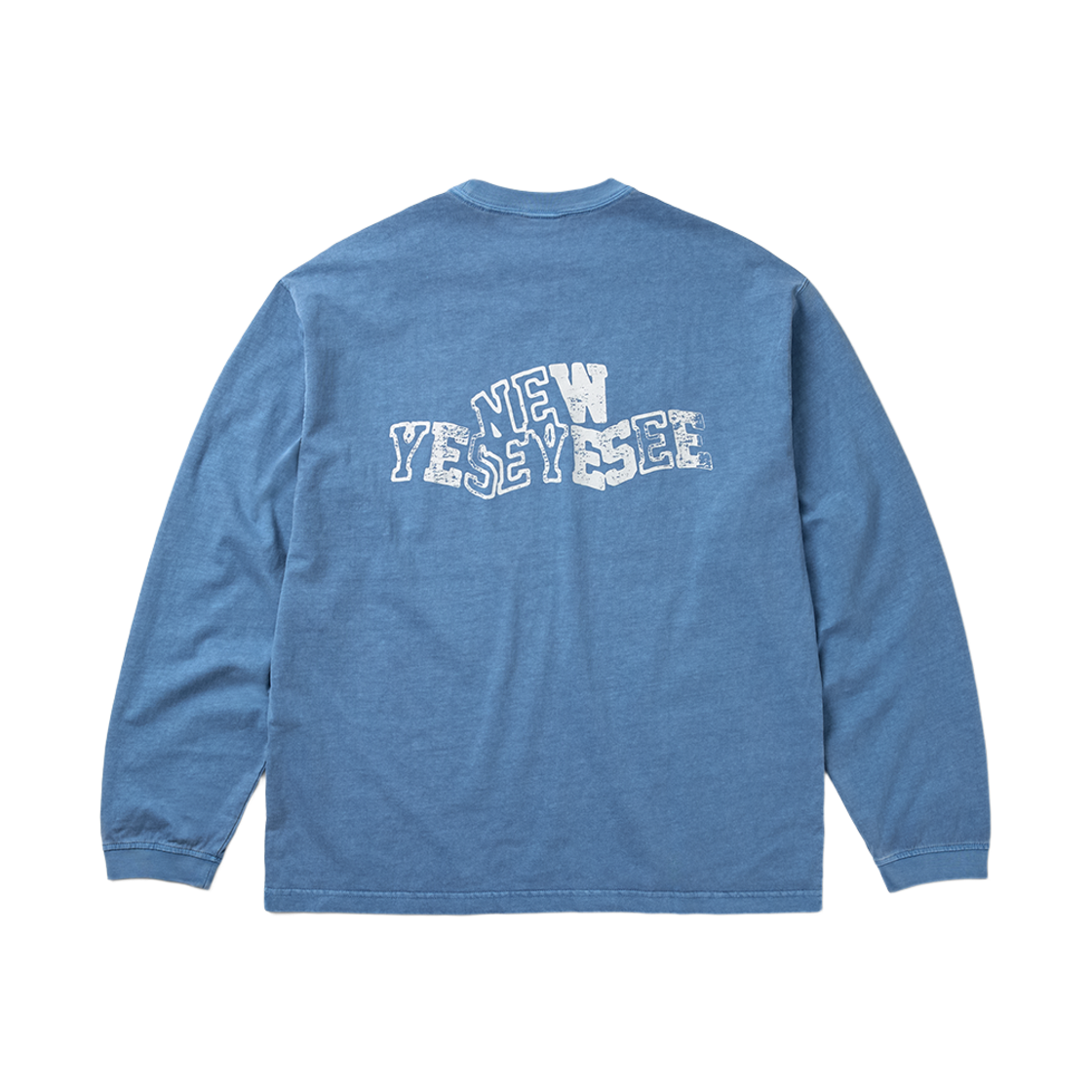 예스아이씨 X 뉴에라 다이드 아치 티셔츠 블루(YESEYESEE X NEWERA Dyed Arch Tee Blue) - 2