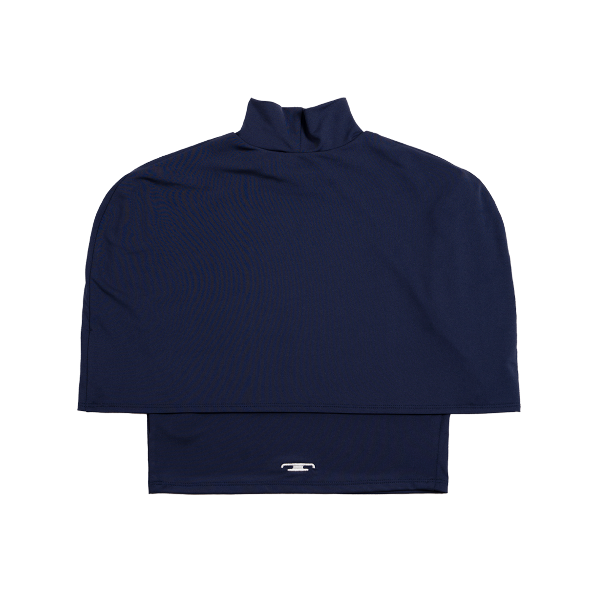 트루엘 오페이크 하이넥 케이프 탑 네이비(Trooel Opaque High Neck Cape Top Navy) - 2