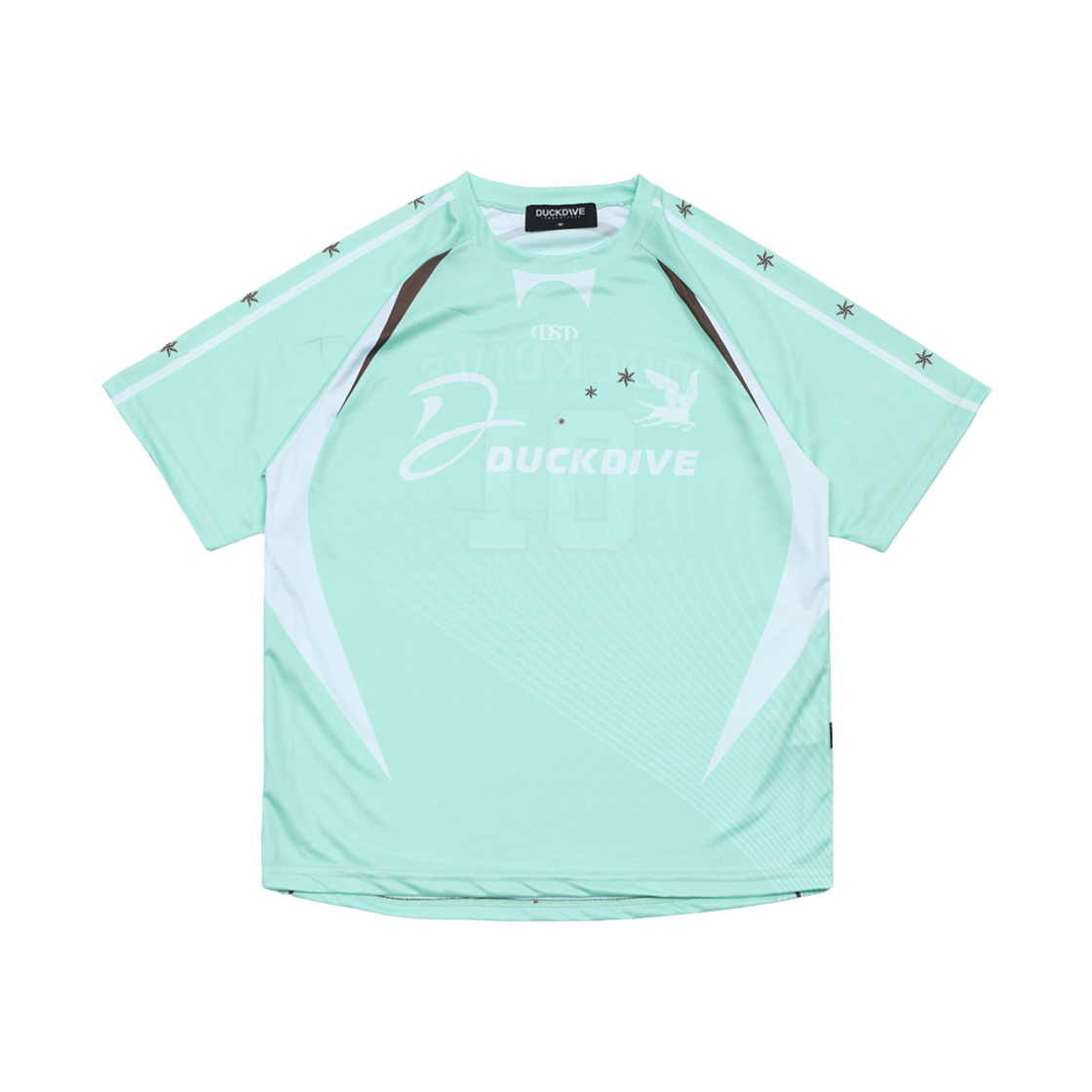 덕다이브 피치스타 져지 숏슬리브 민트(DUCKDIVE Peach Star Short Sleeve Jersey Mint) - 1