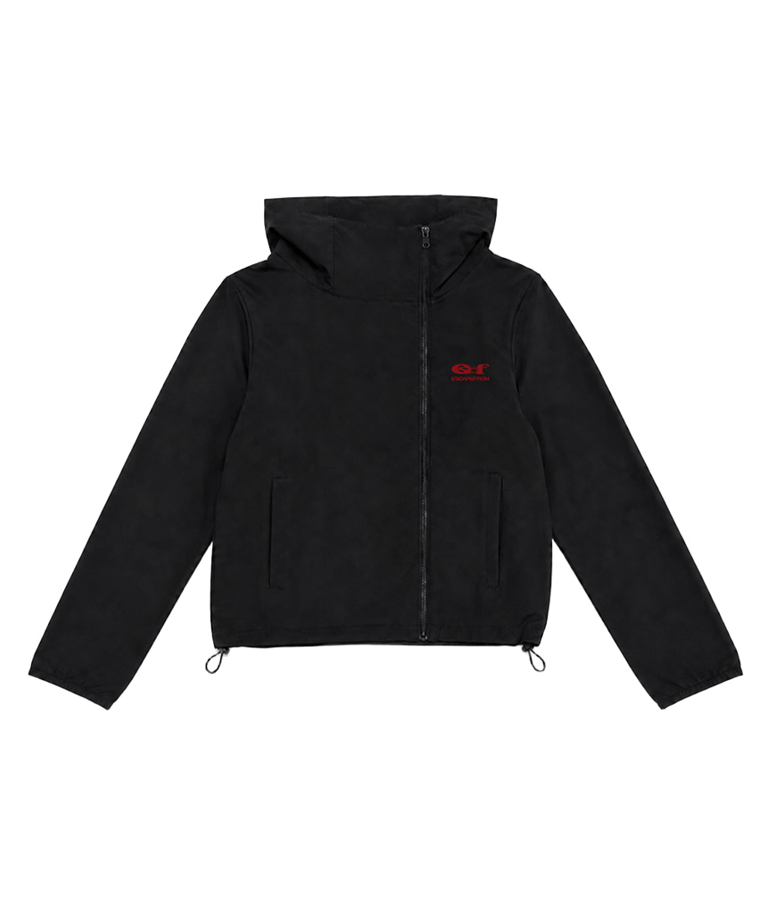 이스케이프프롬 ESCF 로고 포인트 하이넥 윈드 브레이커 화이트(Escapefrom ESCF Logo Point High Neck Windbreaker White) - 4
