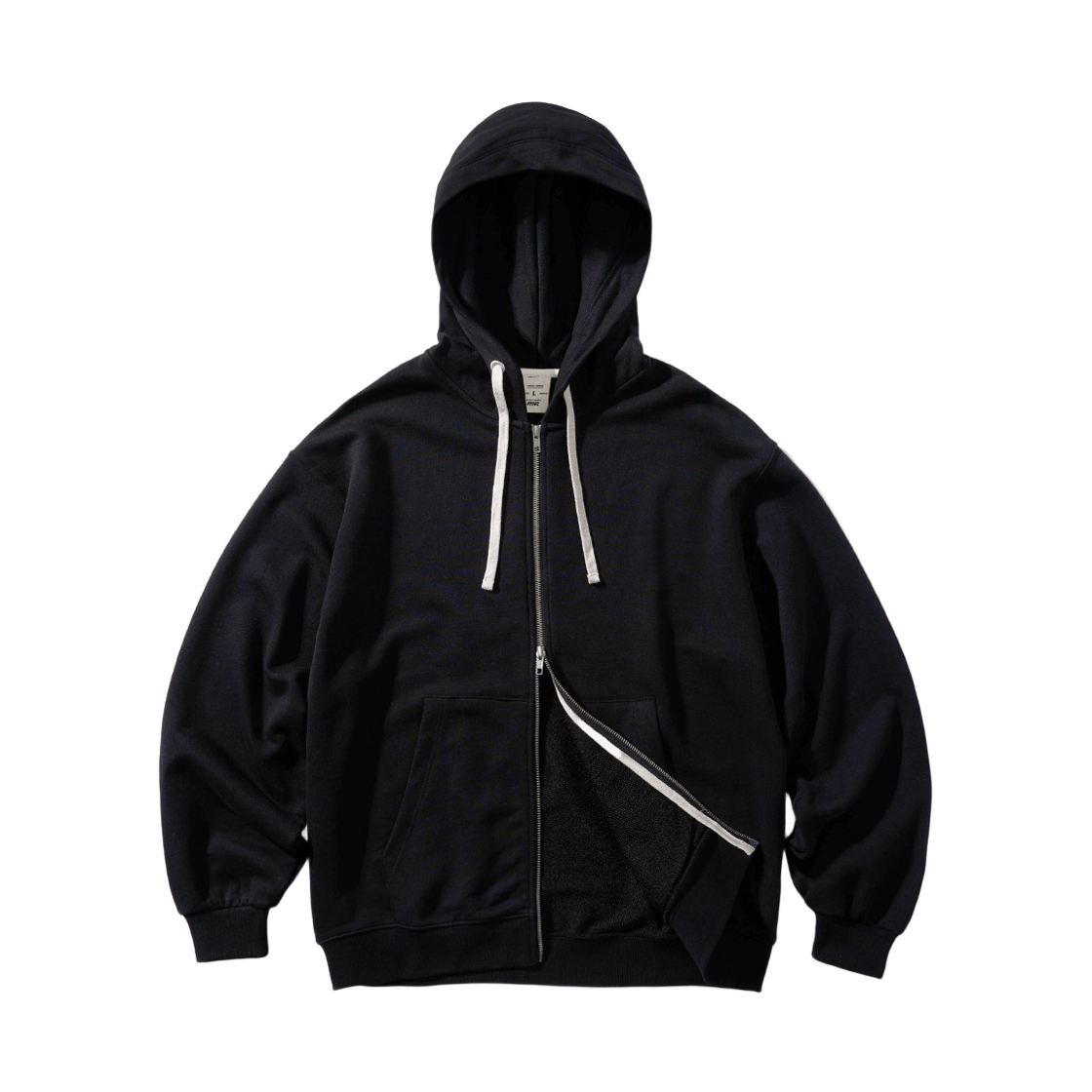 KHHD1440_black_29 FP142 Flow tender two-way hood zip-up black KHHD1440