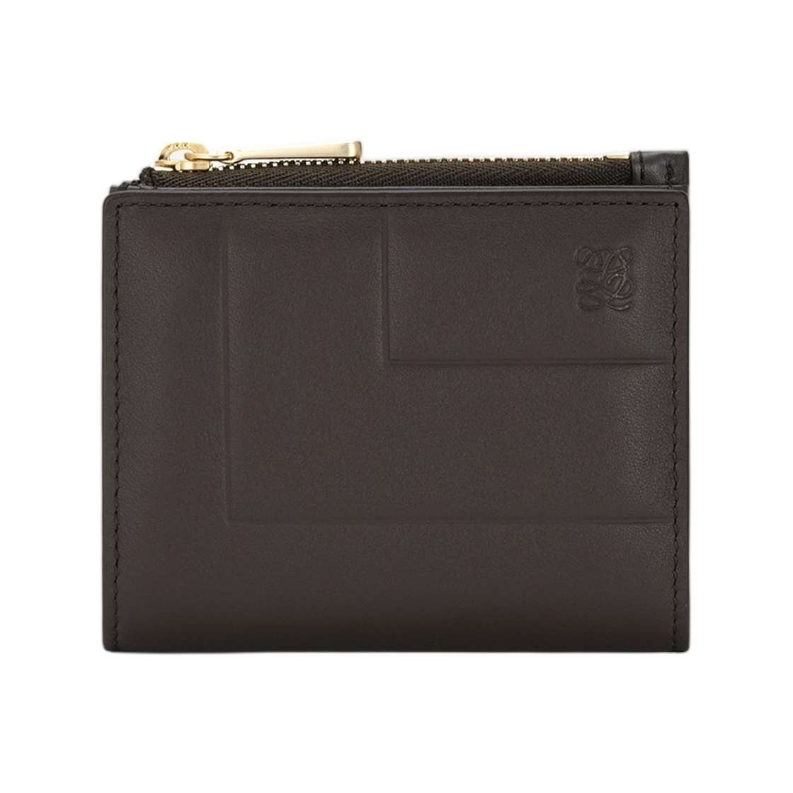 LLS61QT07FF5BR0171 Louis Quatorze Le L Compact Wallet Dark Cocoa