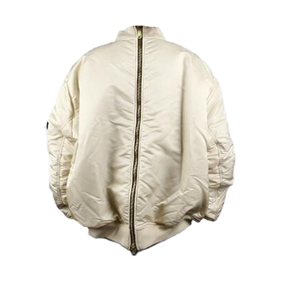 베트멍 더블 집 봄버 나일론 크림(Vetements Double Zip Bomber Nylon Cream) - 2