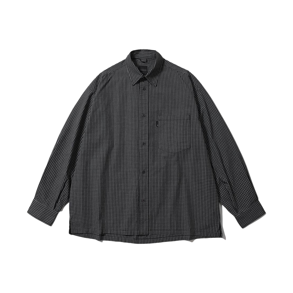 [AW26] moif 프랫 보이 셔츠 / 블랙 마이크로 체크([AW26] moif Frat Boy Shirt / Black Micro Check)