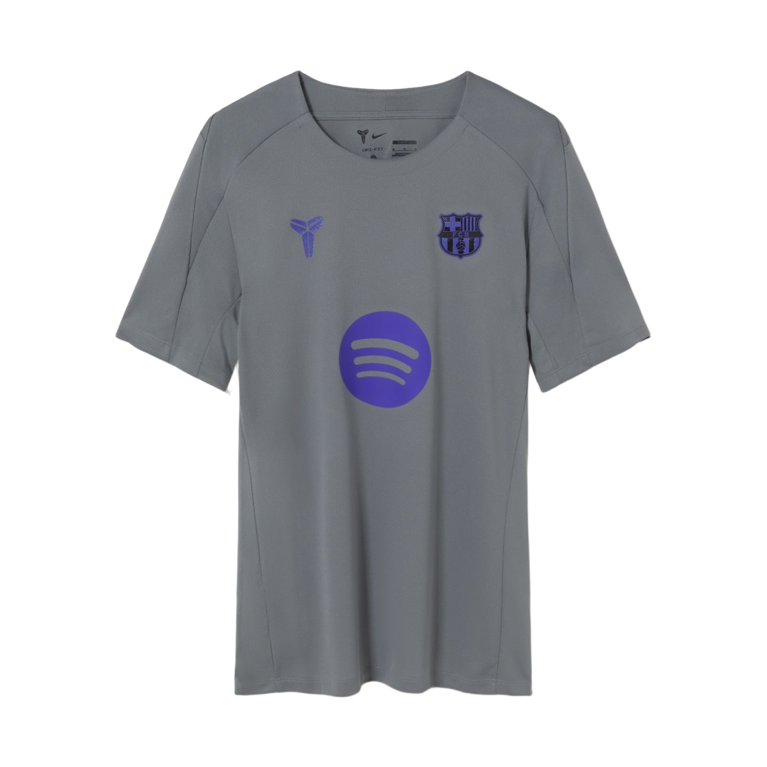IO4251-084 Nike FC Barcelona Strike Away Kobe Dri-Fit Football Short Sleeve Top Smoke Grey (IO4251-084) (Non Marking Ver.)