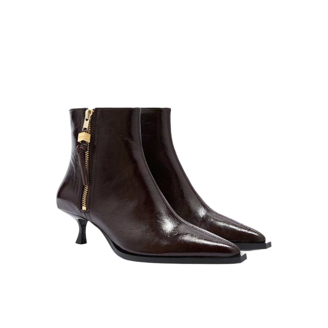 (W) 가니 아나 부츠 브라운 데미타스((W) Ganni Ana Boots in Brown Demitasse) - 2