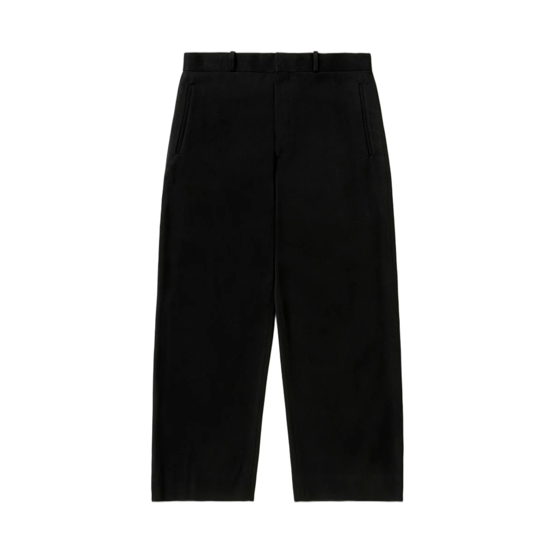 26AAP-04-38 A.Presse Cotton Silk Twill Wide Trousers Black - 26FW