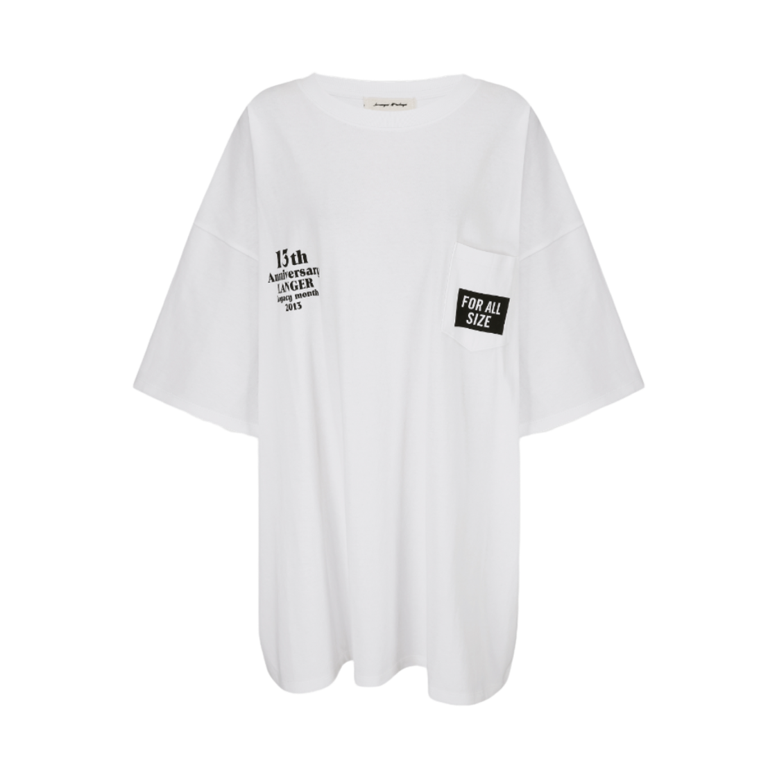 [KREAM 단독] 랑거 13th 애니버서리 티셔츠 화이트([KREAM 단독] Langer 13th Anniversary T-Shirt White) - 1