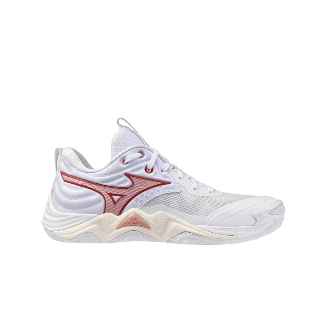 V1GC251273 (W) Mizuno Wave Momentum Elite White Rose Elegance