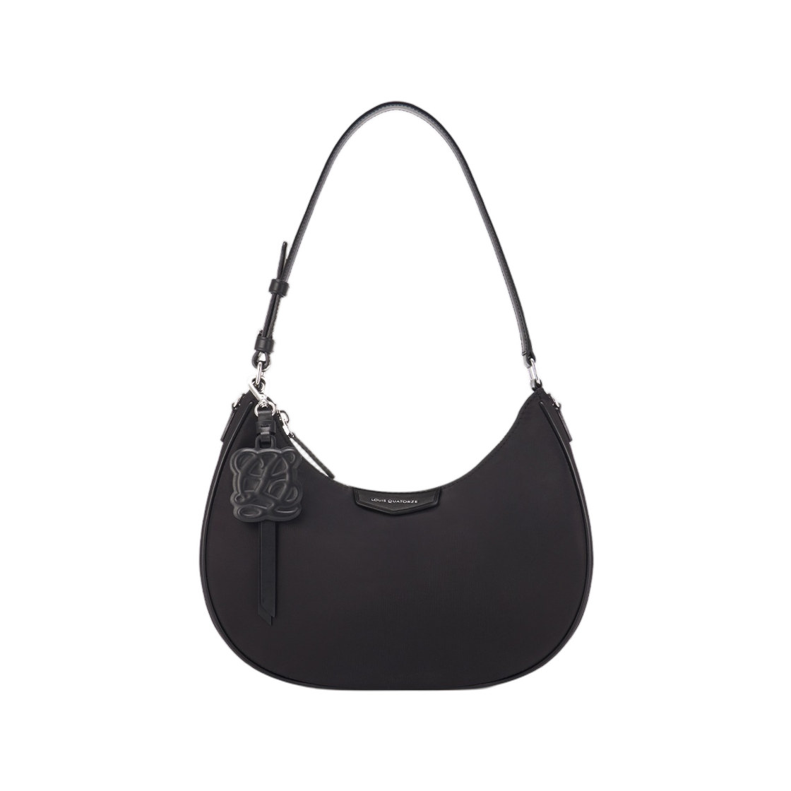 LVHQ1FM16FA0BL0301 Louis Quatorze Nylon Shoulder Bag Black