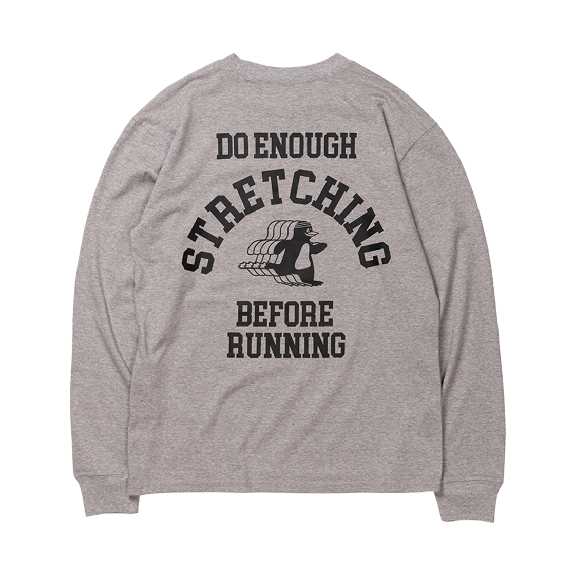빅웨이브 컬렉티브 스트레칭 펭귄 러너스 긴팔티 스포츠 그레이(BIGWAVE COLLECTIVE Stretching Penguin Runners Long Sleeve Sport Gray)