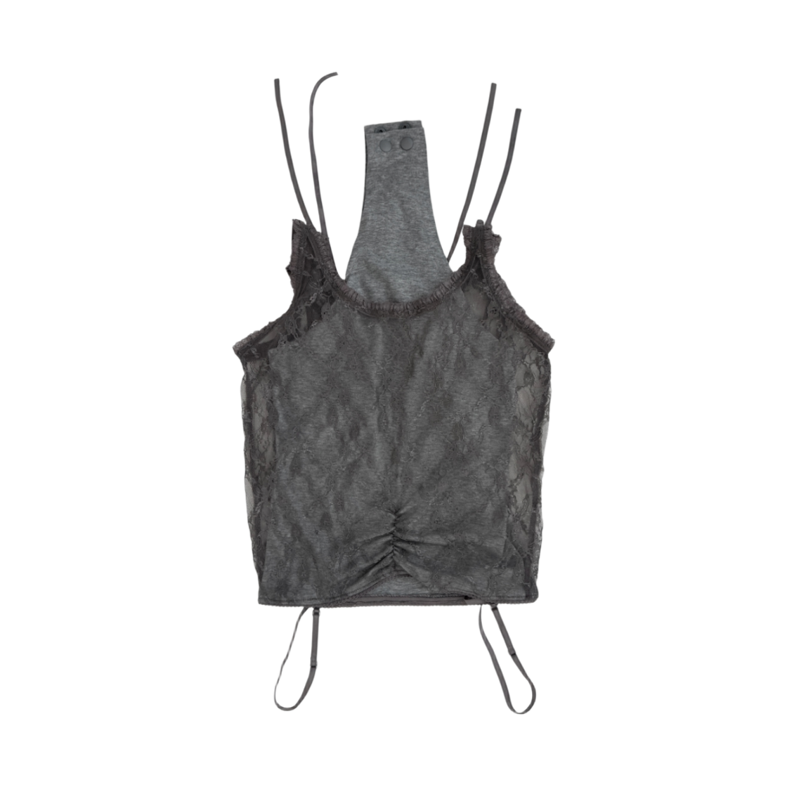 P0000FQE Gateless Garter Bodysuit-Grey