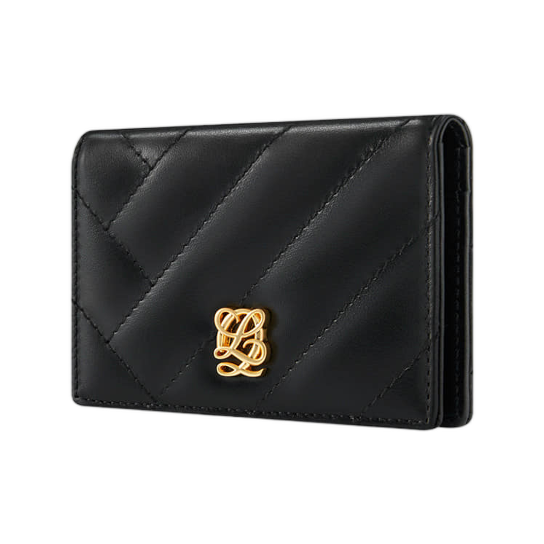 루이까또즈 엘퀄팅 카드 홀더 블랙(Louis Quatorze L-Quilting Card Holder Black) - 2