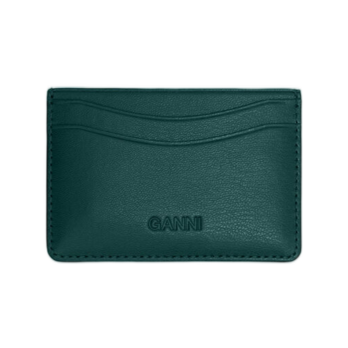 가니 보우 카드 홀더 그린 다크 그린(Ganni Bou Card Holder in Green Dark Green) - 2