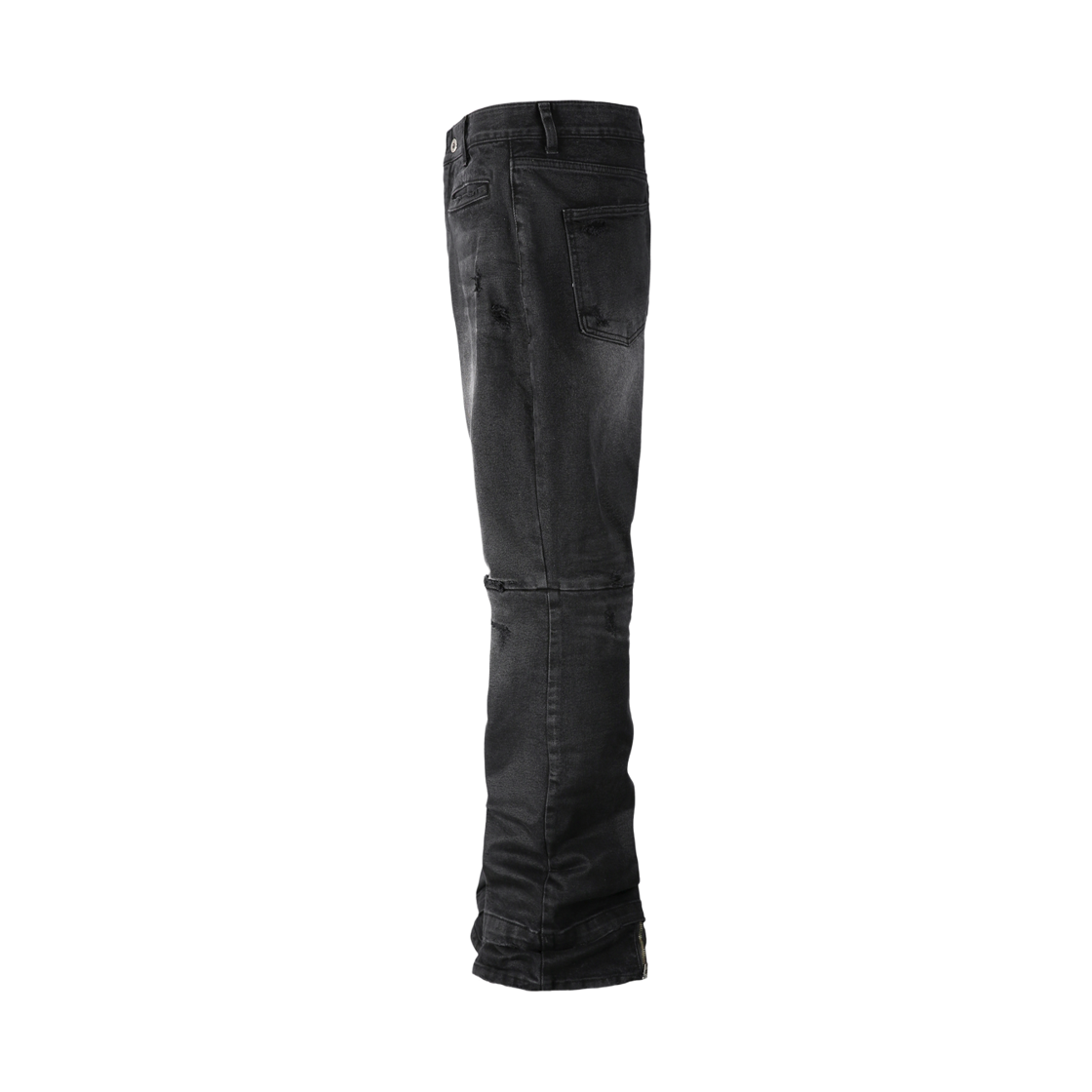 톤얼타이드 듀얼 스트레이트 플레어 왁스 팬츠(Tornortied Dual Straight Flare Wax Pants) - 2